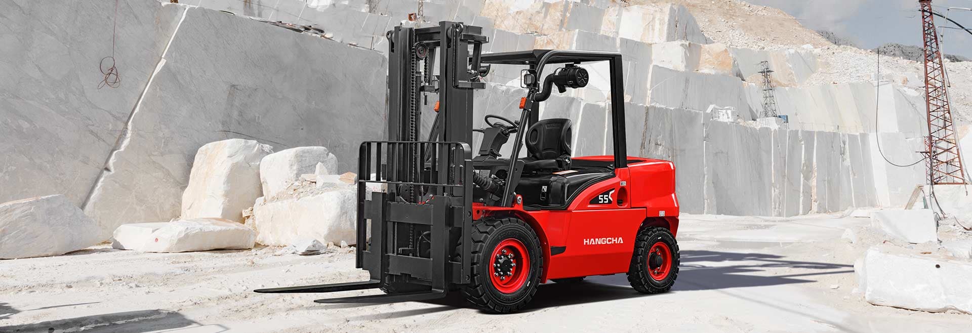 Hangcha X Serisi Mermer/Taş Sektörü Özel Dizel Forklift (5.5 Ton) - 1