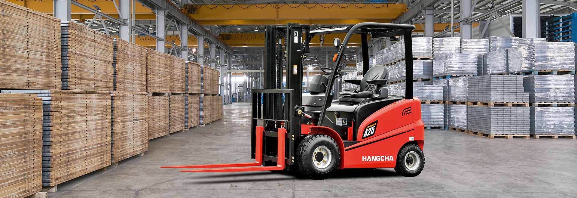 Hangcha A Serisi 4 Tekerlekli Elektrikli Forklift (1.0 - 3.5 Ton)