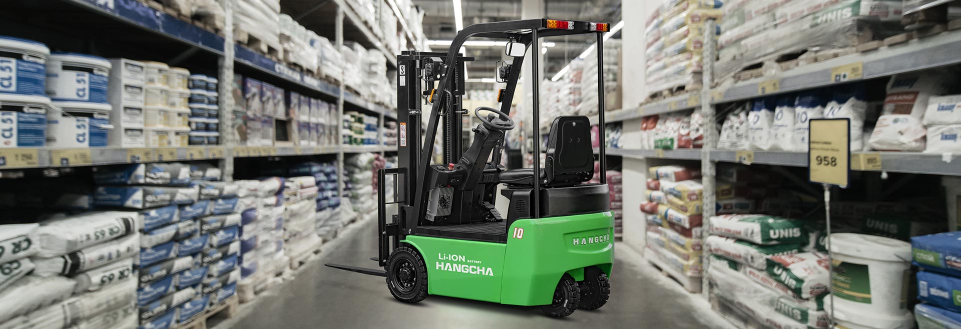 Hangcha X Serisi 3-Tekerlekli Mini Lityum Forklift (0.6 - 1.0 Ton)