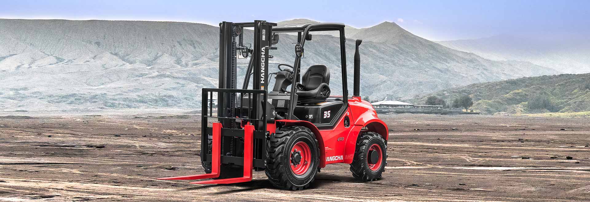 Hangcha 4WD Dört Tekerden Çekişli Arazi Tipi Dizel Forklift (2.5 - 3.5 Ton)